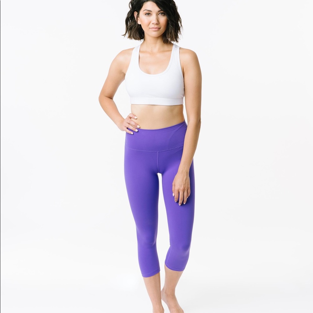 ZYIA Purple Ascend Hi-Rise Capri 20"